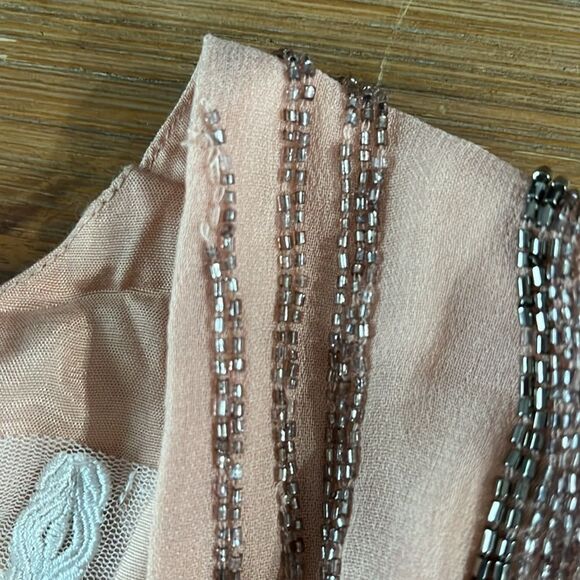 $300 Free People Stone River Beaded Sequin Embellished Romper Pink - Picture 11 of 16
